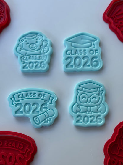 Class of 2026 stamp and matching cutter - 1089