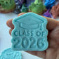 Class of 2026 stamp and matching cutter - 1089