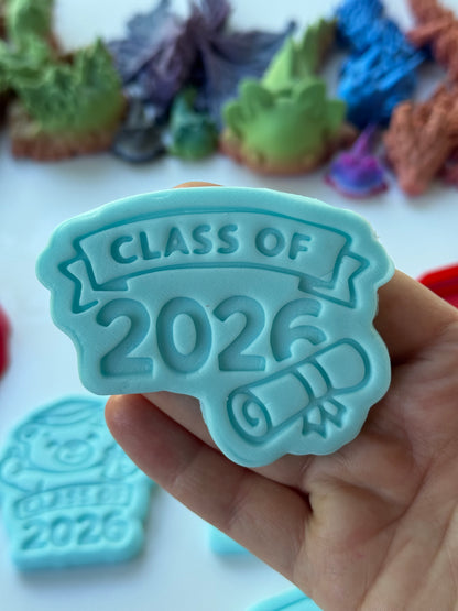 Class of 2026 stamp and matching cutter - 1089