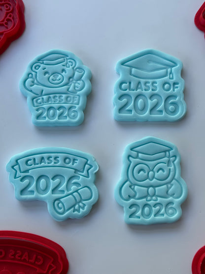 Class of 2026 stamp and matching cutter - 1089
