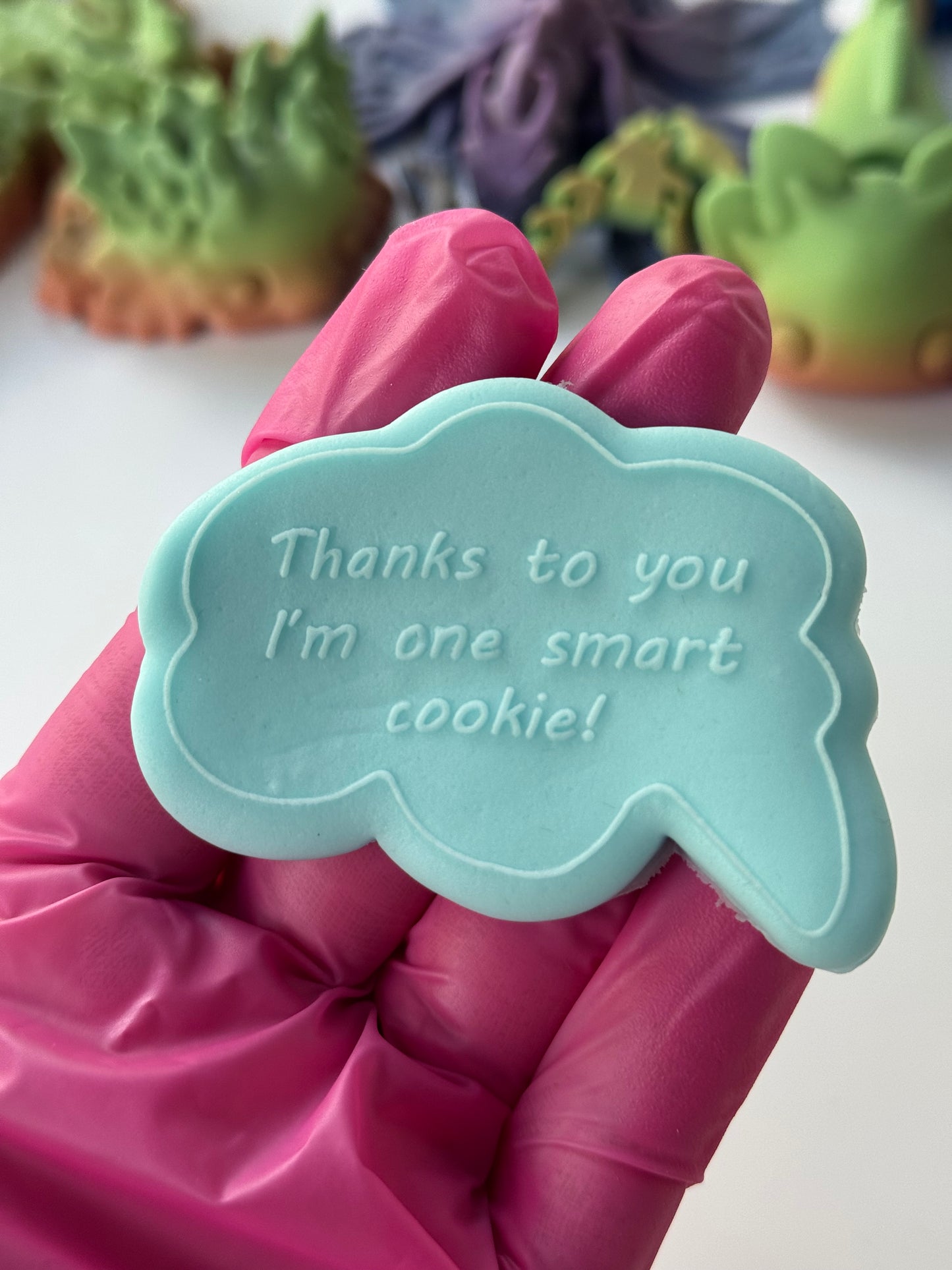 Teacher collection Debossing + cutter - Thanks to you I'm one smart cookie