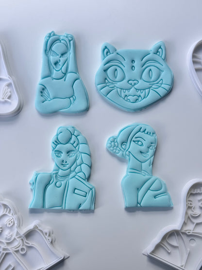 K-pop demon hunters-INSPIRED cutters and stamps M6 - SET OF 4