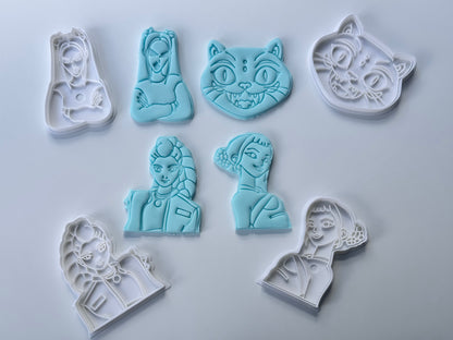 K-pop demon hunters-INSPIRED cutters and stamps M6 - SET OF 4