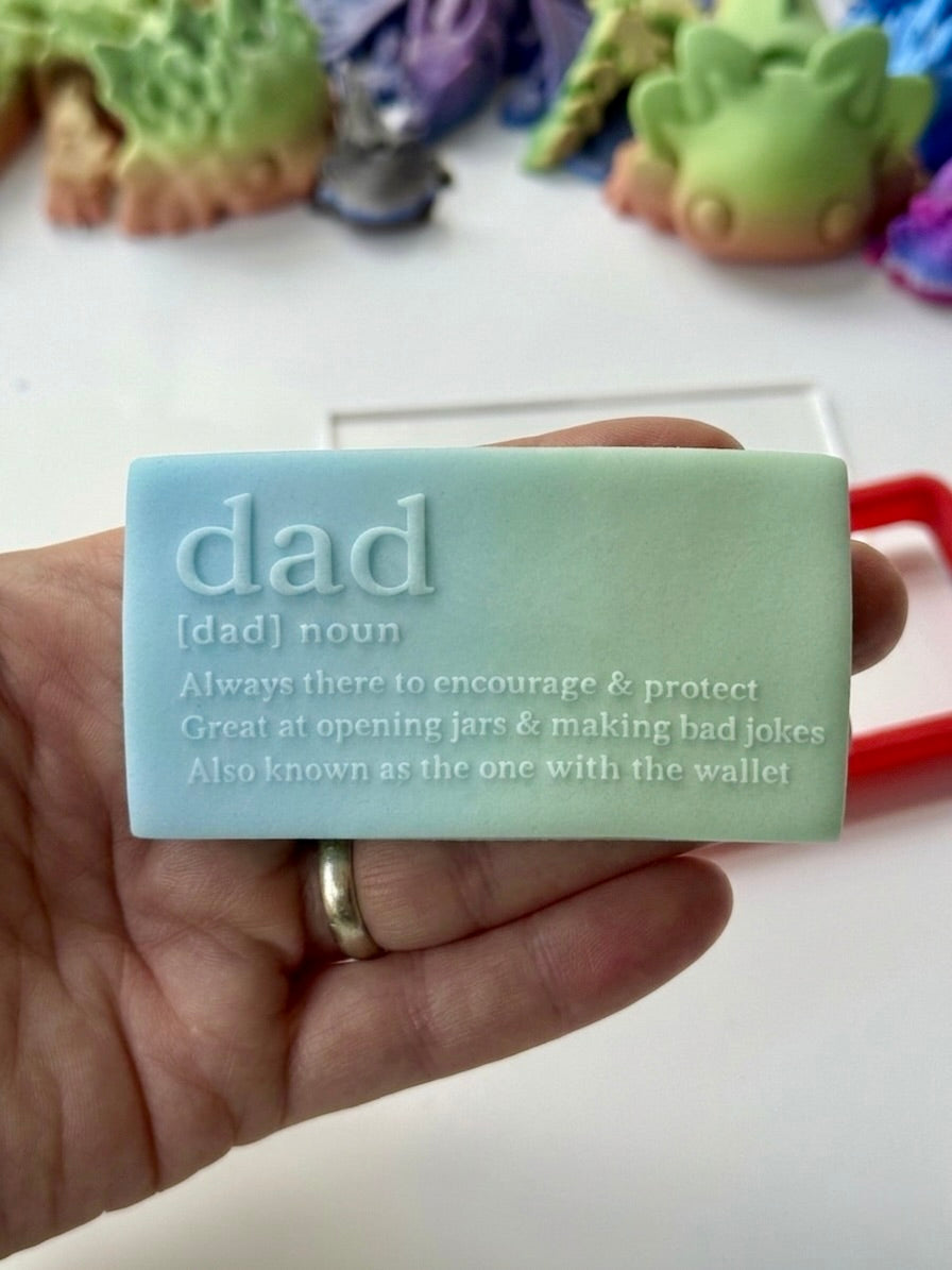 Dad Definition Debossing + cutter
