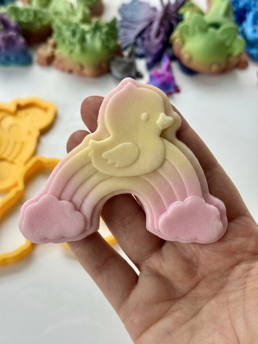 Duck Rainbow 3D debossing + cutter