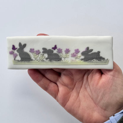 Bunnies - debossing - easter
