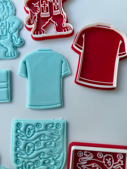 T-shirt soccer player - football - World Cup - stamp + cutter M1067