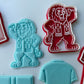England Lion - football world cup - cutter + stamp