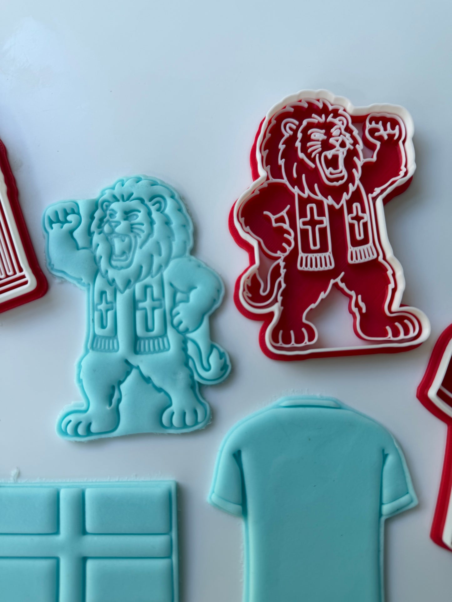 England Lion - football world cup - cutter + stamp