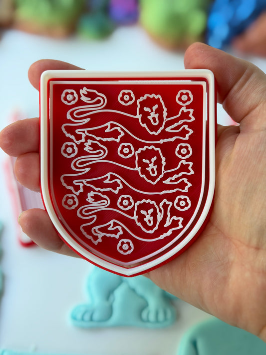 England crest - football world cup - cutter + stamp