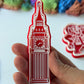 England Big Ben London - football world cup - cutter + stamp