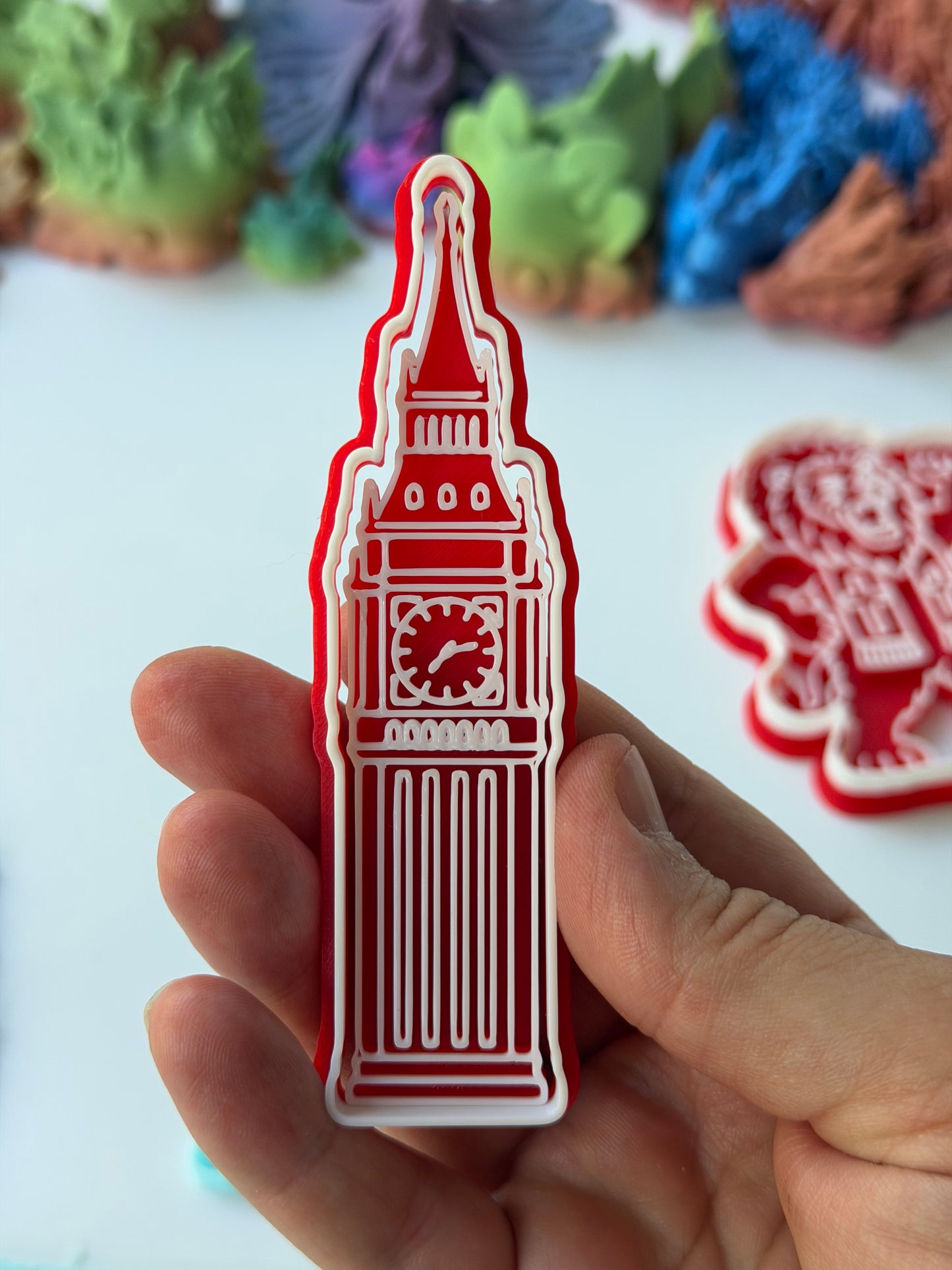 England Big Ben London - football world cup - cutter + stamp