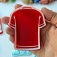 T-shirt soccer player - football - World Cup - stamp + cutter M1067