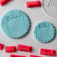 Mini calendar deboss for cupcake + 12 stamp months MS1026