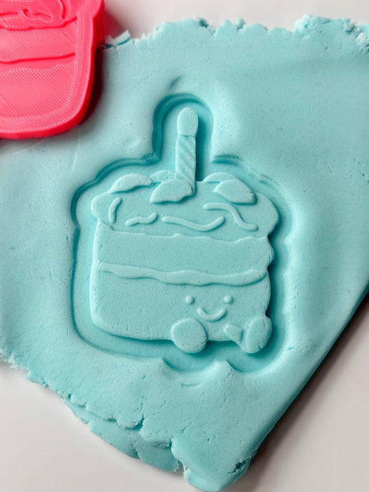 Birthday Cake Amuseables Plush J C - 3d Deboss Stamp & Cutter