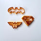 Super Heroes Bat superman cup cake or cake decoration fondant