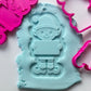 Christmas - Elf plaque  - 3d debossing and matching cutters MS1031