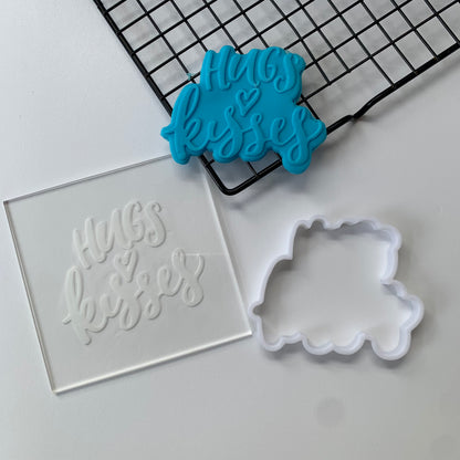 Hugs kisses Debossing + matching cutter MEG cookie cutters