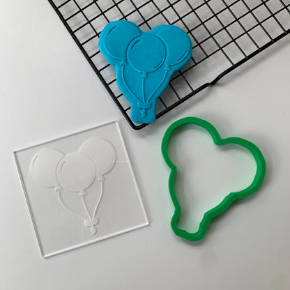 Balloons - deboss + matching cutter MEG cookie cutters