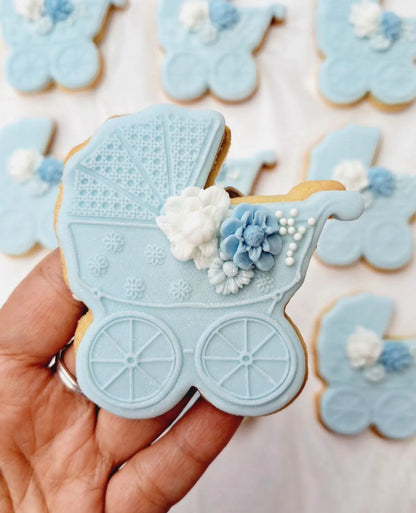 Baby Pram - Debossing + Matching cutter MEG cookie cutters