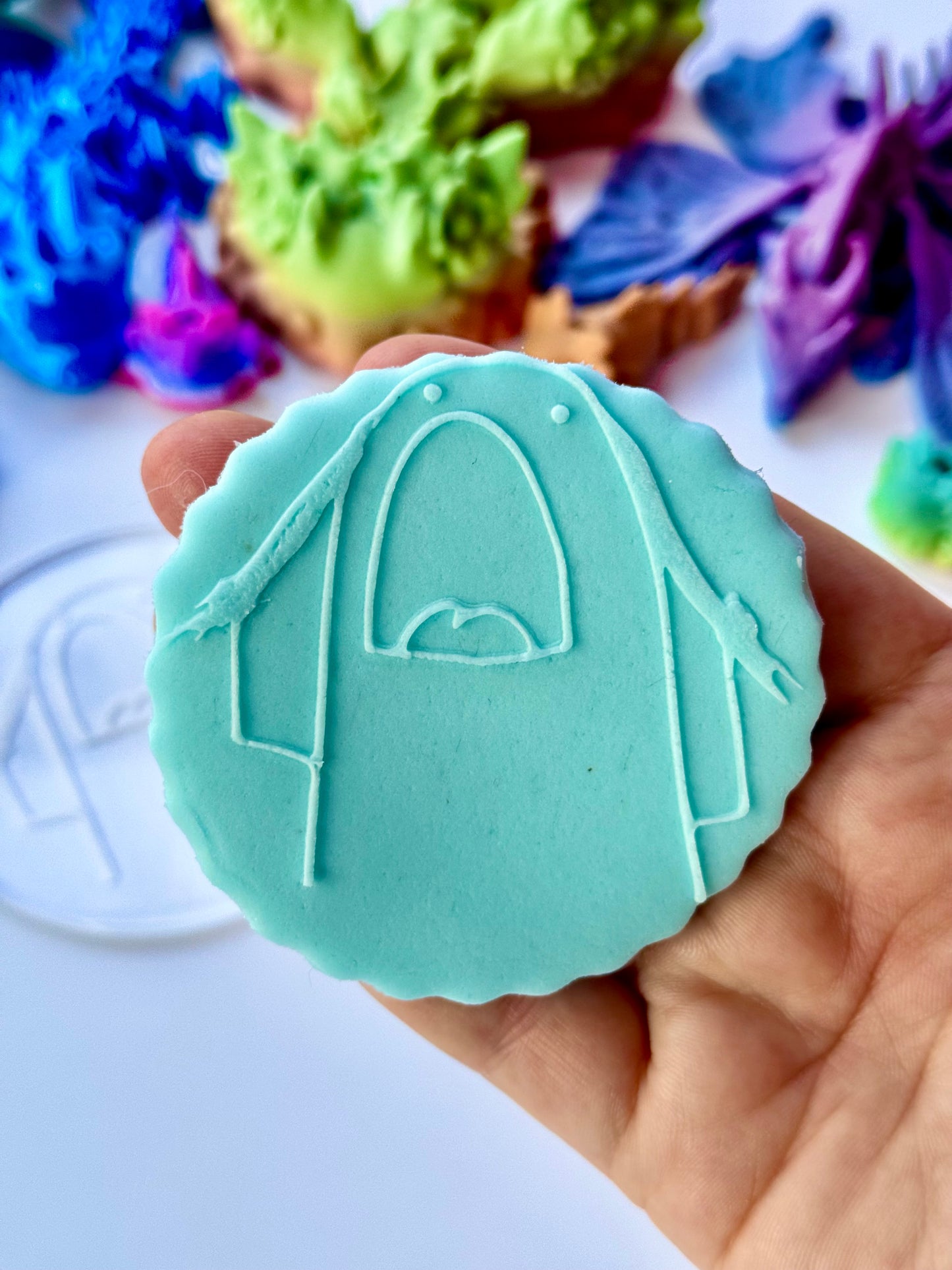 Screaming Blobby – Funny Reaction Cookie Deboss