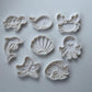 Sea animals - cookie cutter and stamp - M1002