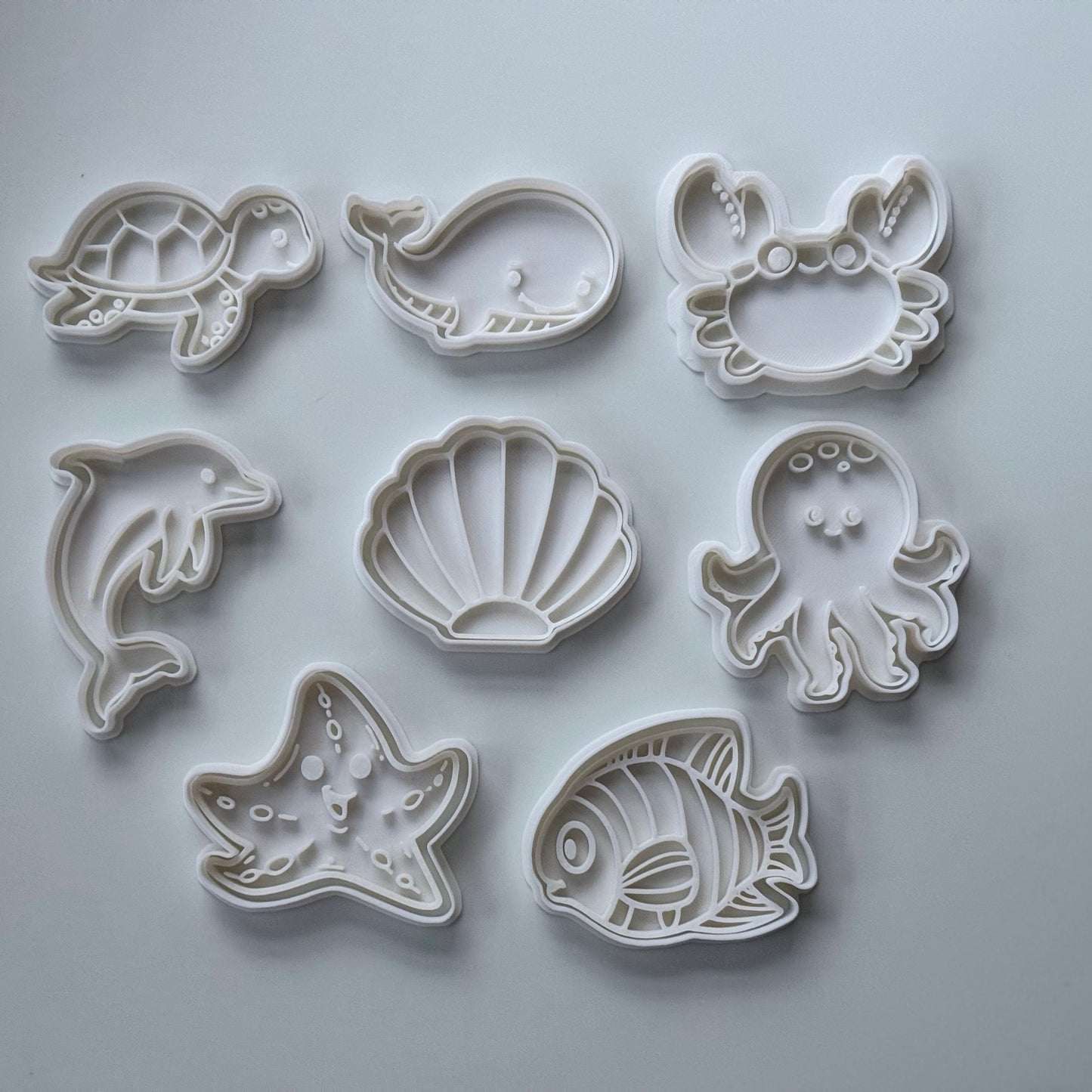 Sea animals - cookie cutter and stamp - M1002