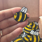 Bee charm / topper - 3D printed - pack of 5