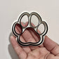paw print cookie cutter and stamp M1079