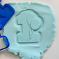 Number one 3D deboss Ballon M1080