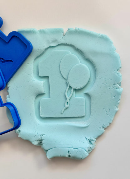 Number one 3D deboss Ballon M1080
