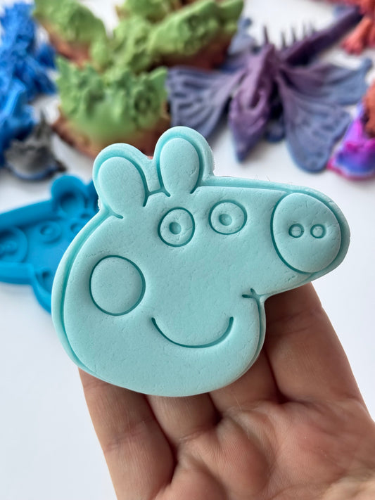 cartoon pig cutter and stamp