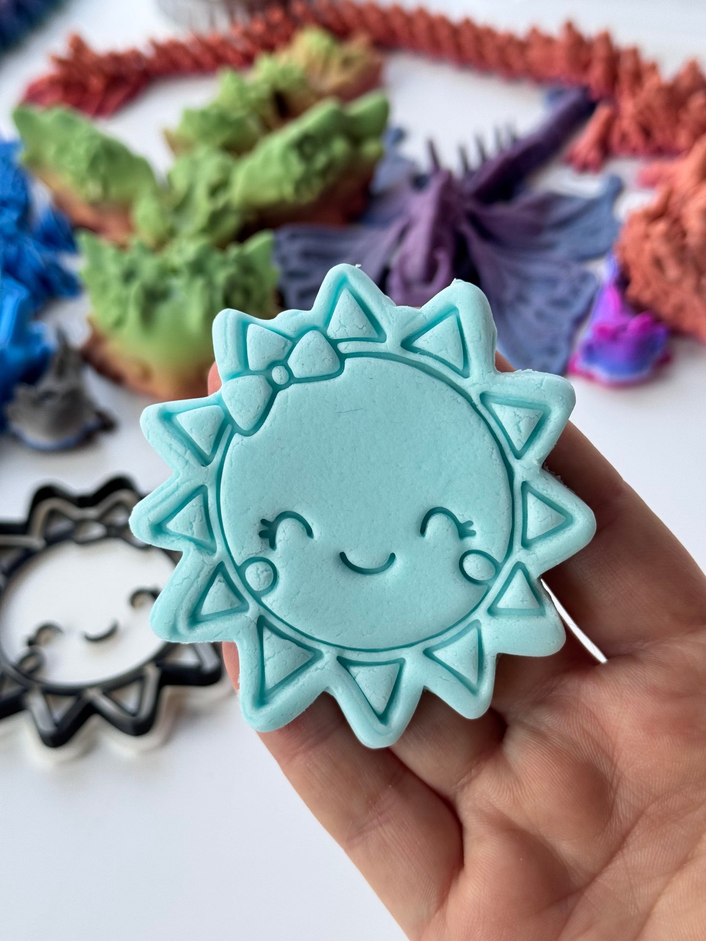Baby sun cookie cutter and stamp M1079