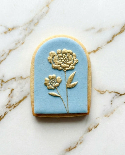 Layered Flower Arch deboss and matching cutter