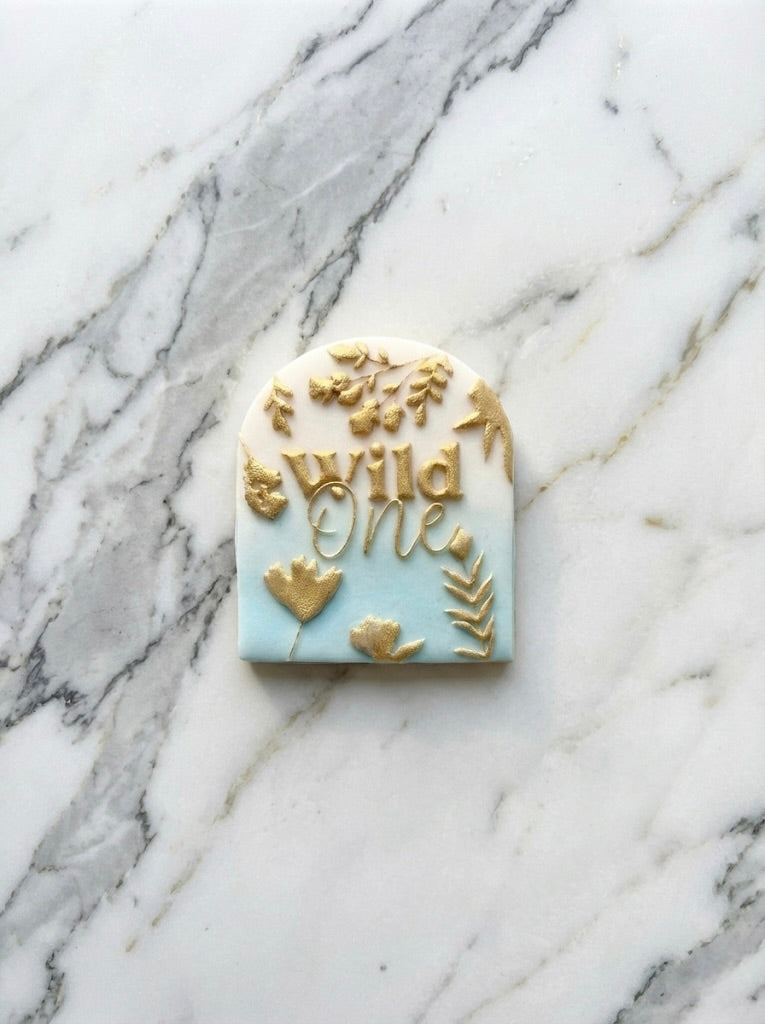 Wild One Floral deboss and matching cutter