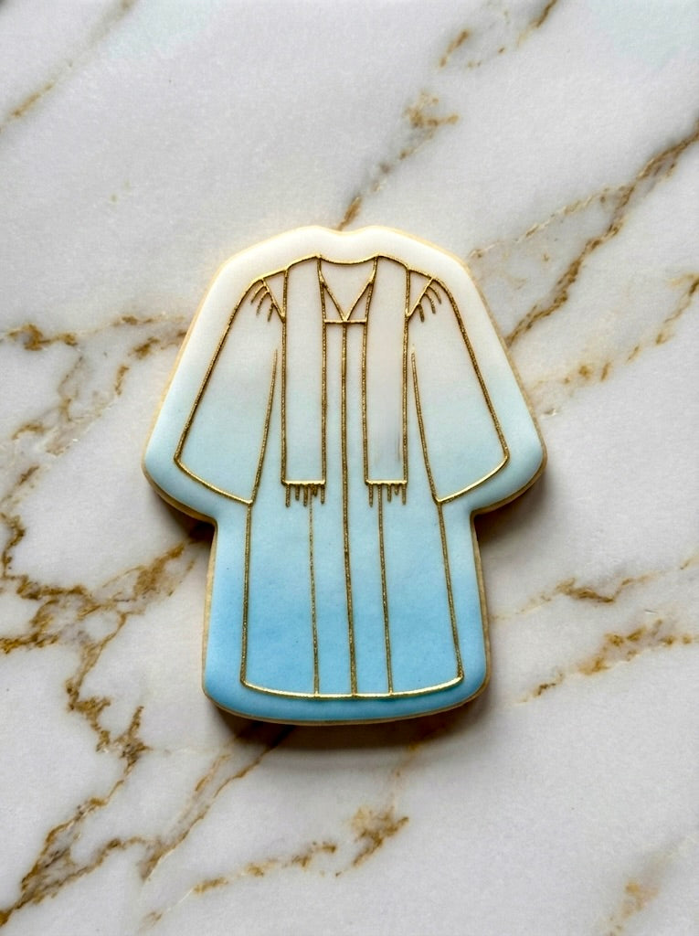 graduation garment toga deboss and matching cutter