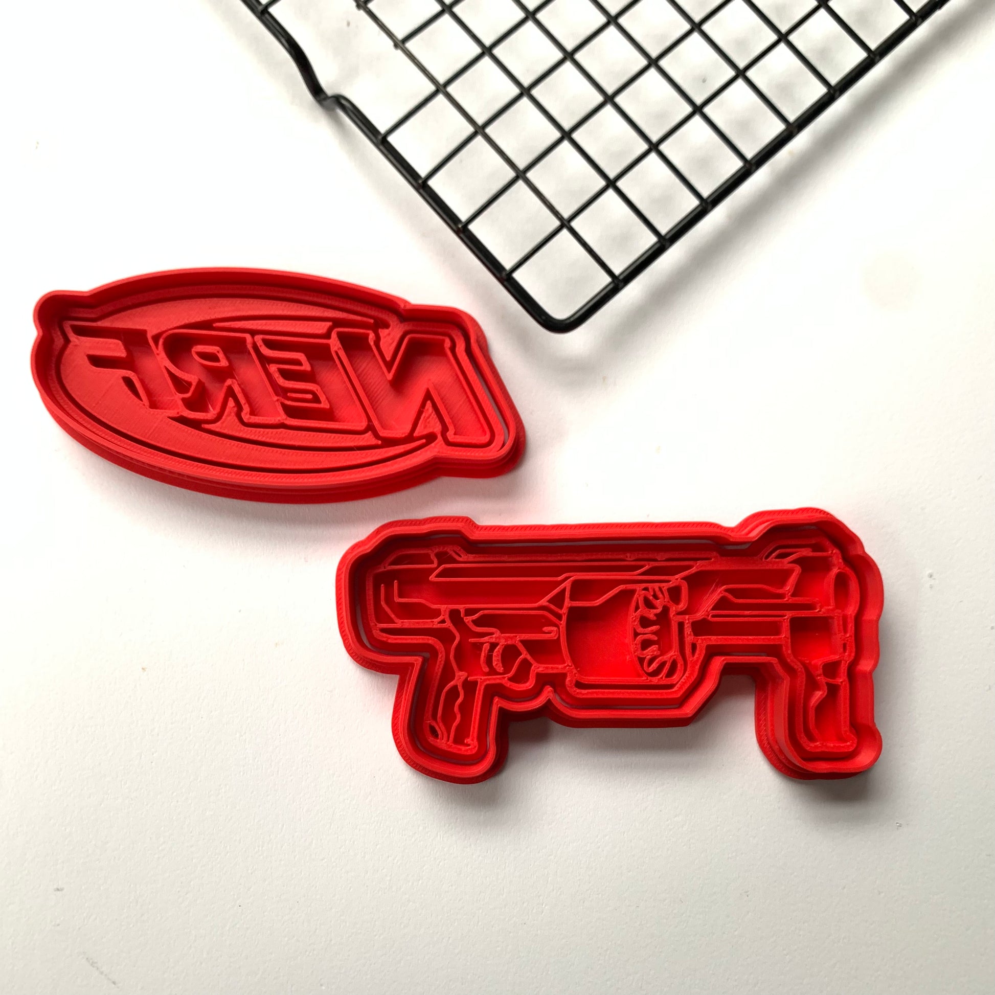Nerf cookie cutter and stamp MEG cookie cutters