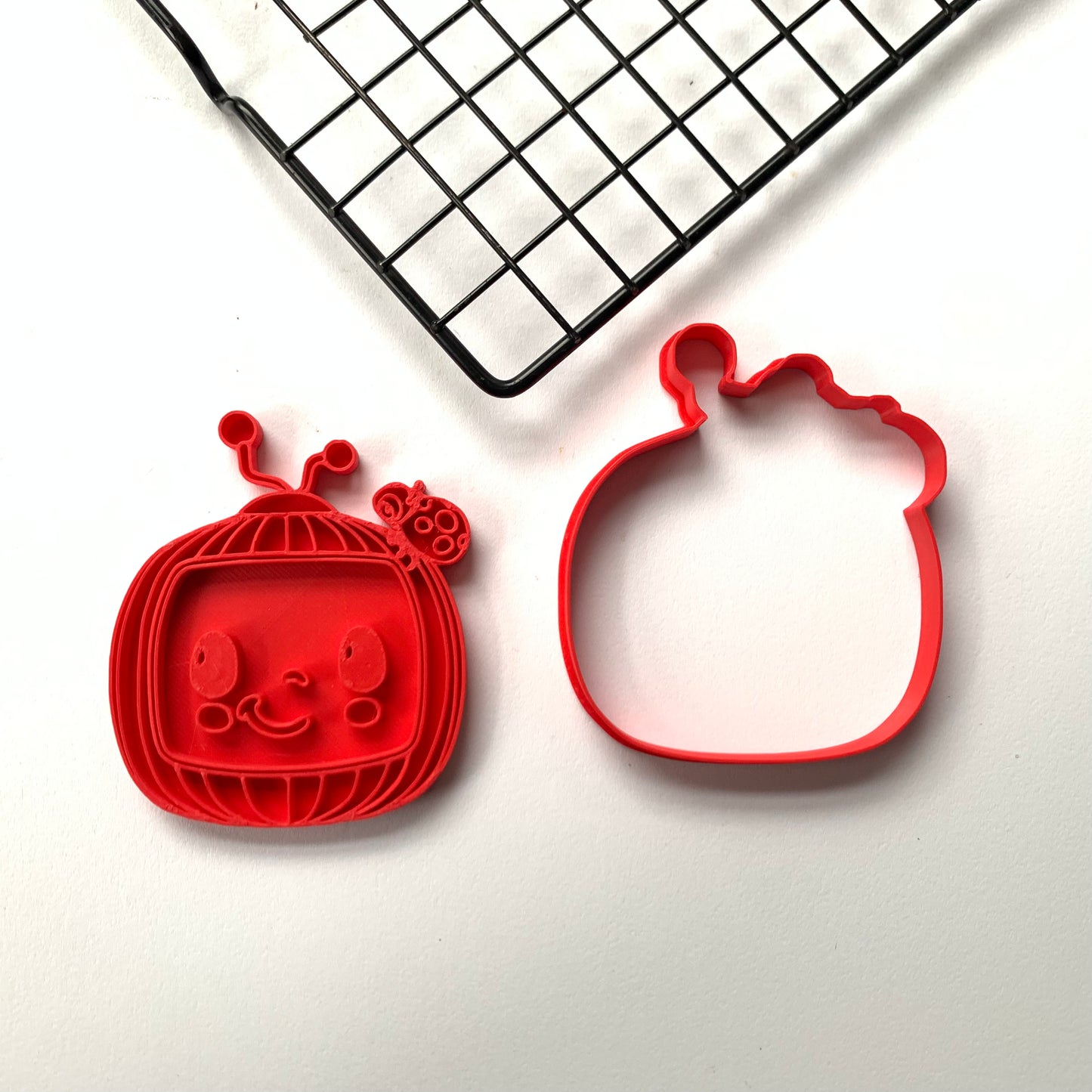 Cocomelon+inspired Stamp + Cutter MEG cookie cutters