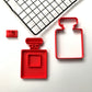 Chanel/INSPIRED parfume bottle  - stamp + cutter (1) MEG cookie cutters