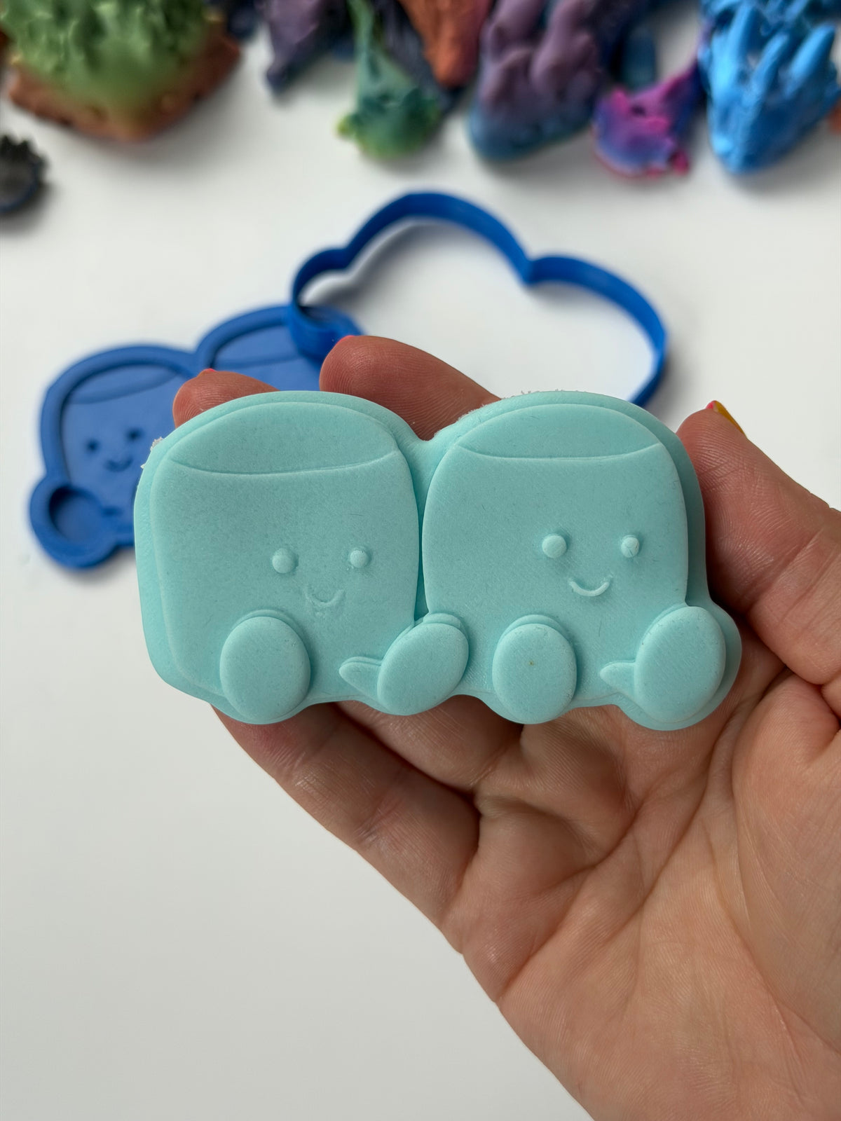 Cute marshmallow Character Amuseables Plush J C - 3d Deboss & Cutter