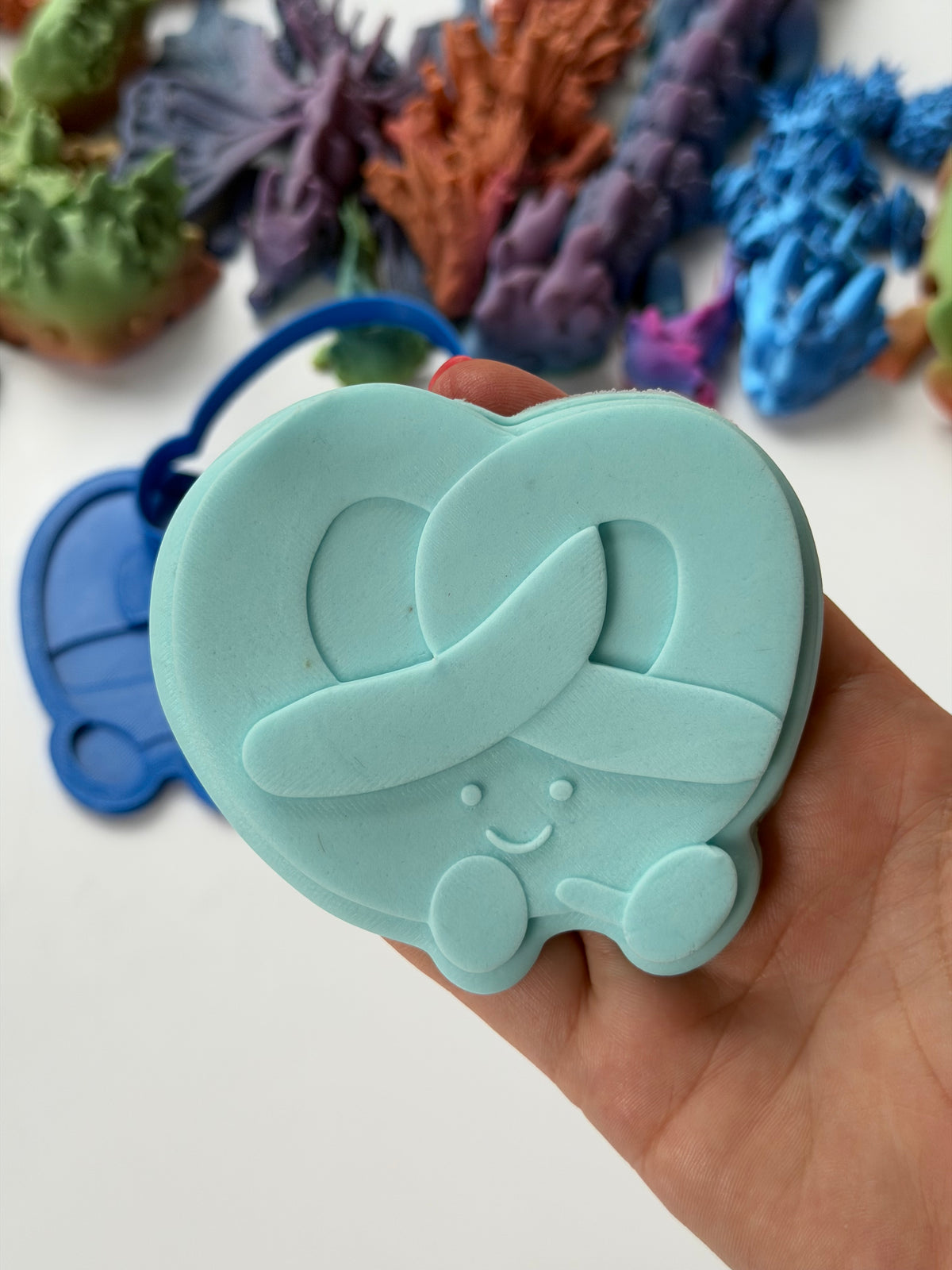Cute Pretzel Character Amuseables Plush J C - 3d Deboss & Cutter