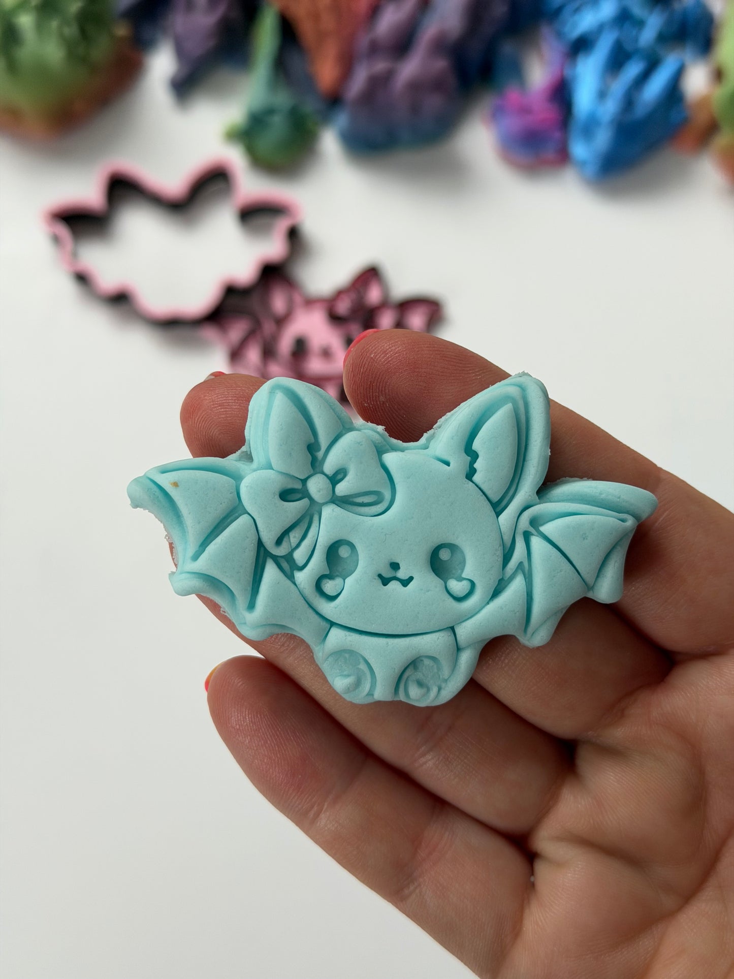 cute Bat Halloween cutter and stamp
