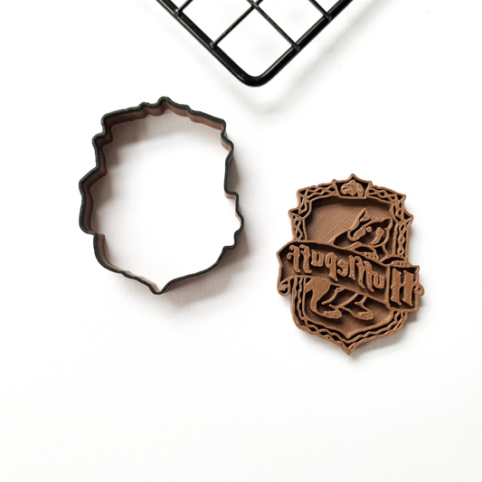 Hufflepuff badge Harry Potter-inspired Cookie Cutter Fondant Cake Decorating MEG cookie cutters