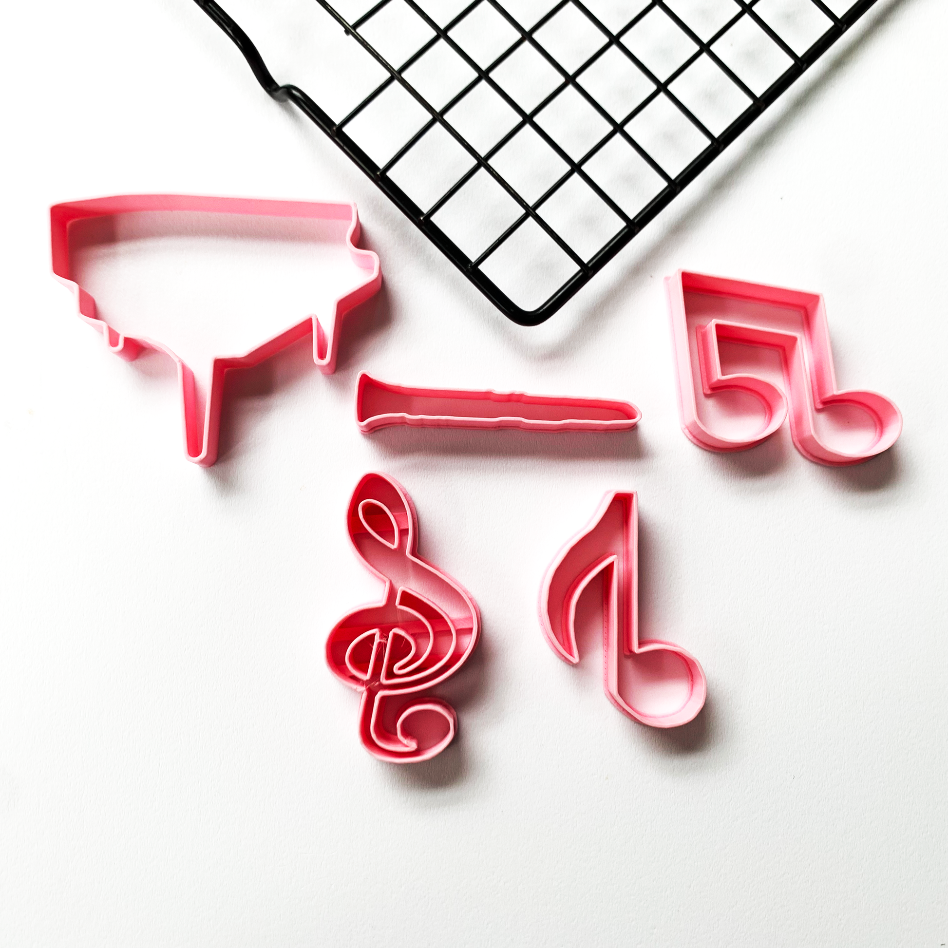 Set of 5 Music Cookie Cutter MEG cookie cutters