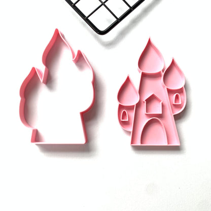 Castle - Paint Your Own - Cookie cutter + Stamp MEG cookie cutters