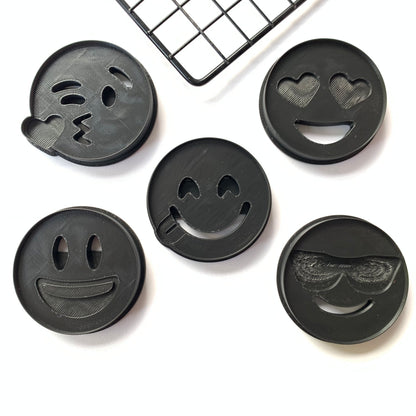 5pcs  Emoji Cookie Cutters MEG cookie cutters