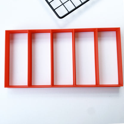 Multi-rectangle cutter Uk Seller Plastic Biscuit Cookie Cutter Fondant Cake Decor MEG cookie cutters