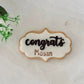 Graduation congrats 3D deboss and cutter