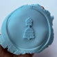 jhumka earring deboss disc for cupcake