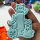 Halloween Number One Cat Ghost Pumpkin cutter + stamp